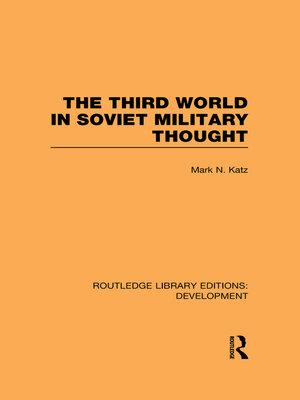 cover image of The Third World in Soviet Military Thought